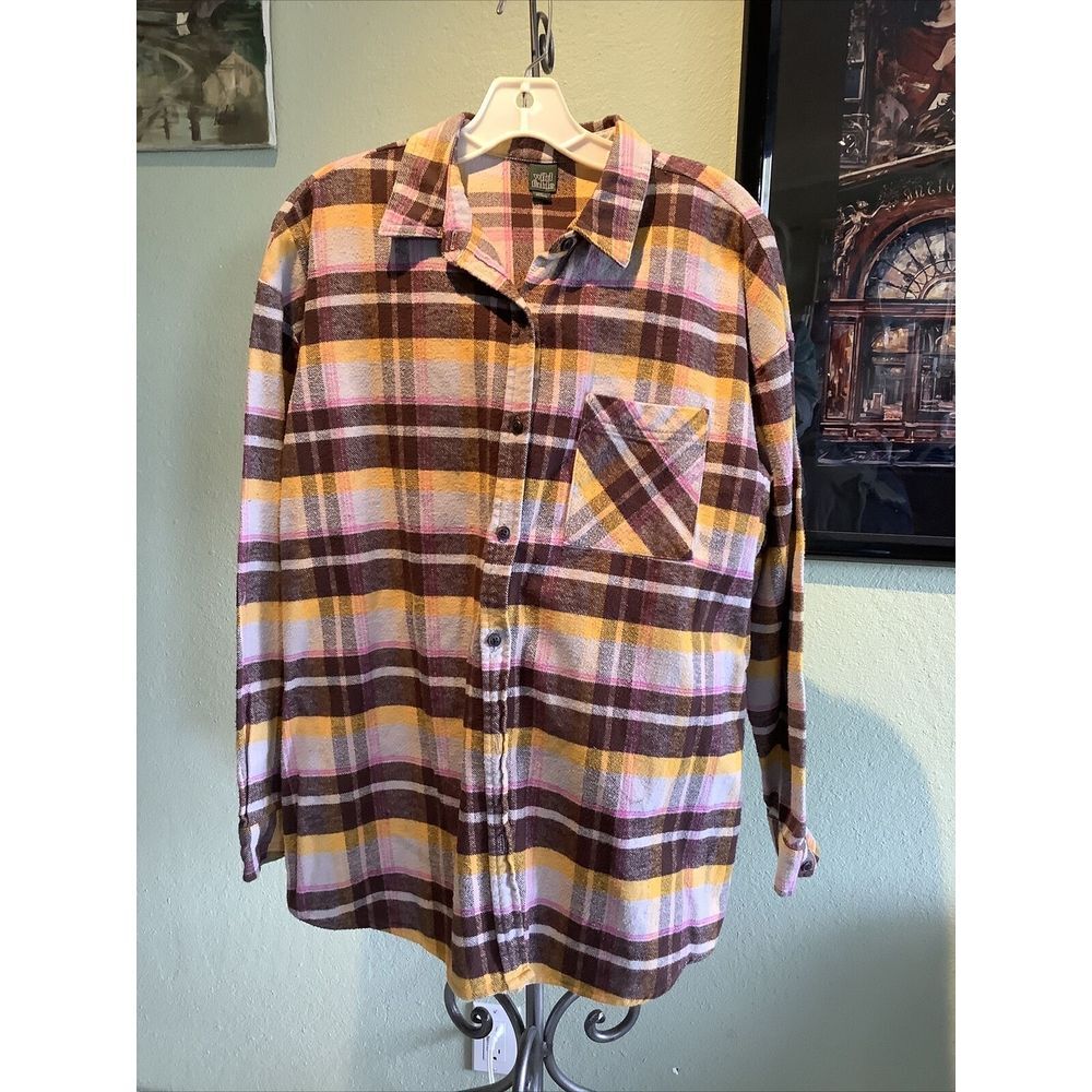 Wild Fable Men's Flannel Shirt Size L